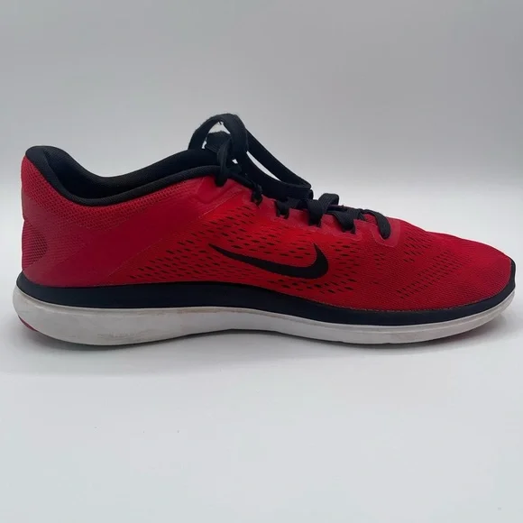 Nike Flex 2016 Run Shoes Men’s US 11 Red / Black 830369-600 - Picture 3 of 8